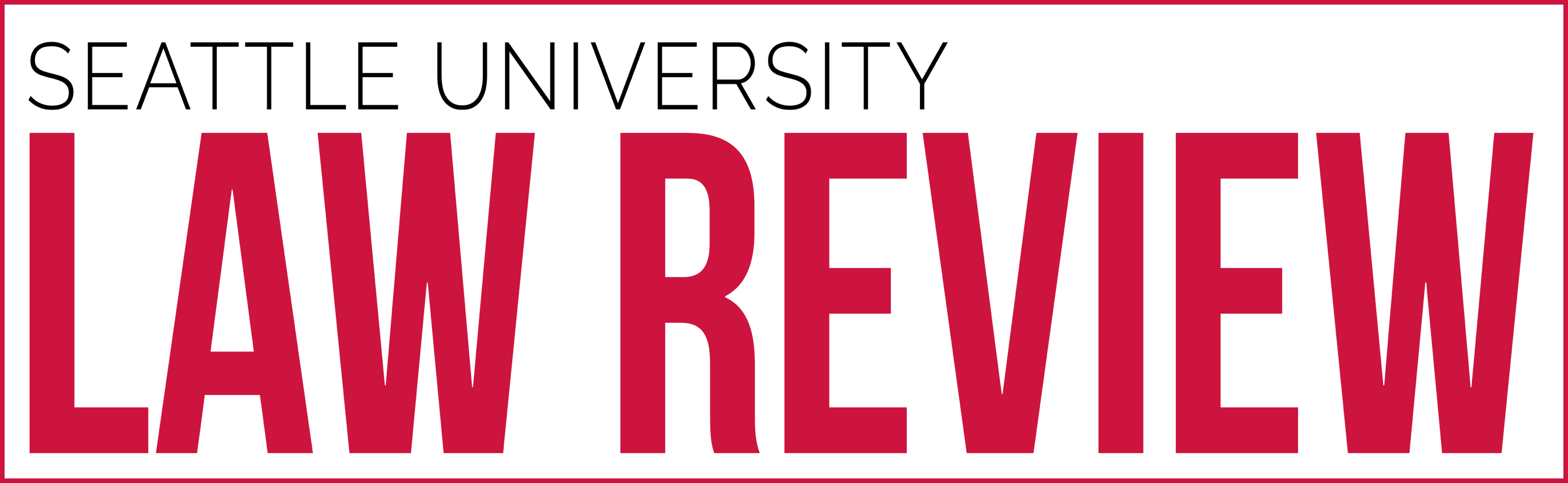 Seattle University Law Review